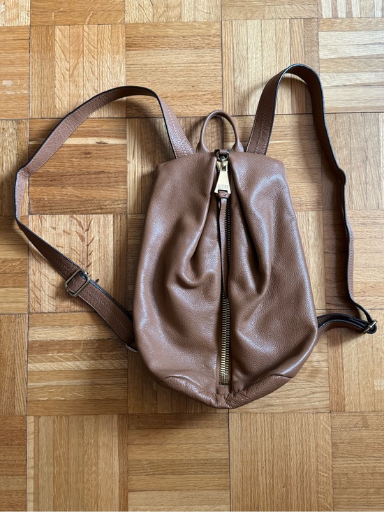 Aimee Kestenberg Brown Pebbled Leather Backpack main image 9